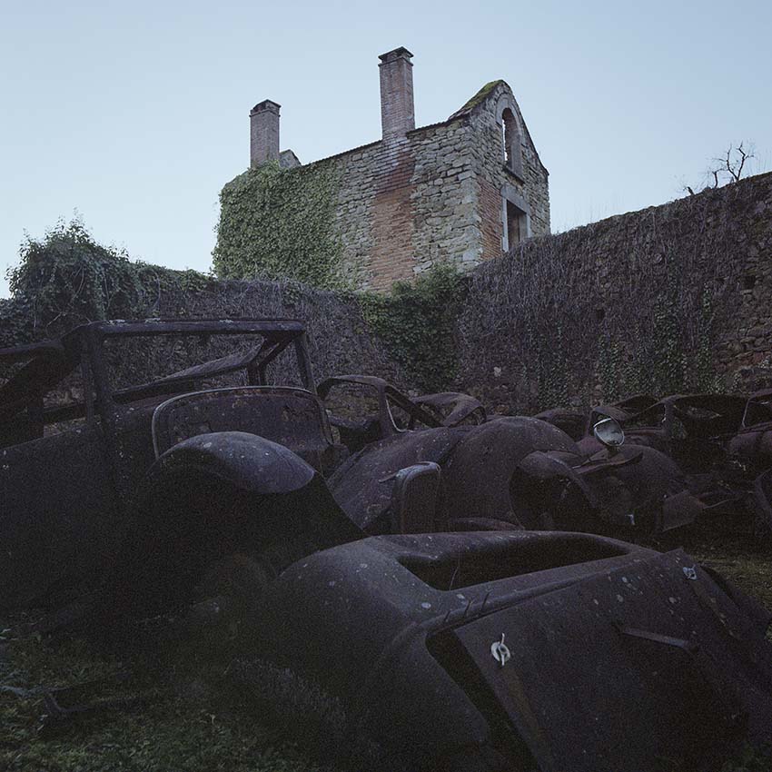 Oradour, le sens res ruines